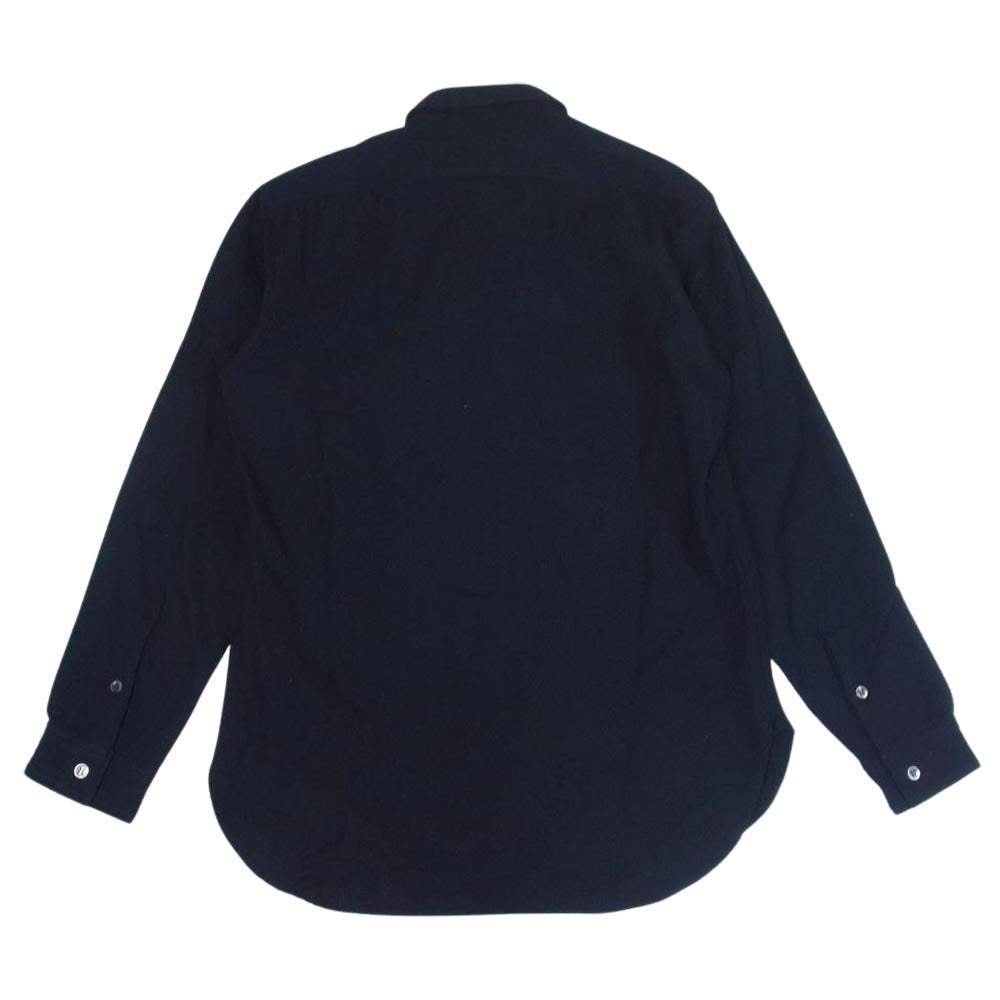 Yohji Yamamoto ヨウジヤマモト Ys for men ワイズフォーメン 赤タグ 赤ラベル MV-B50-153 ウール シャツ ブラック系 2【中古】