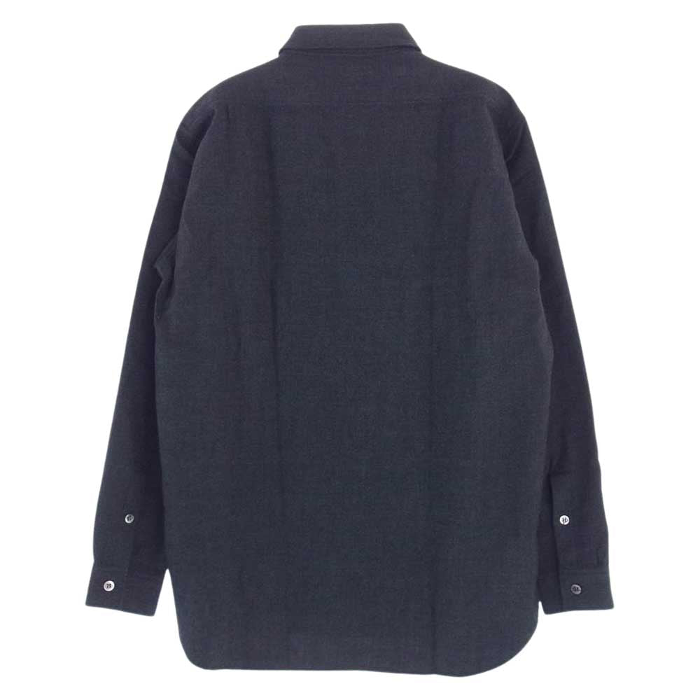 Yohji Yamamoto ヨウジヤマモト Ys for men ワイズフォーメン 赤タグ 赤ラベル MV-B50-175 ウール シャツ グレー ダークグレー系 2【中古】