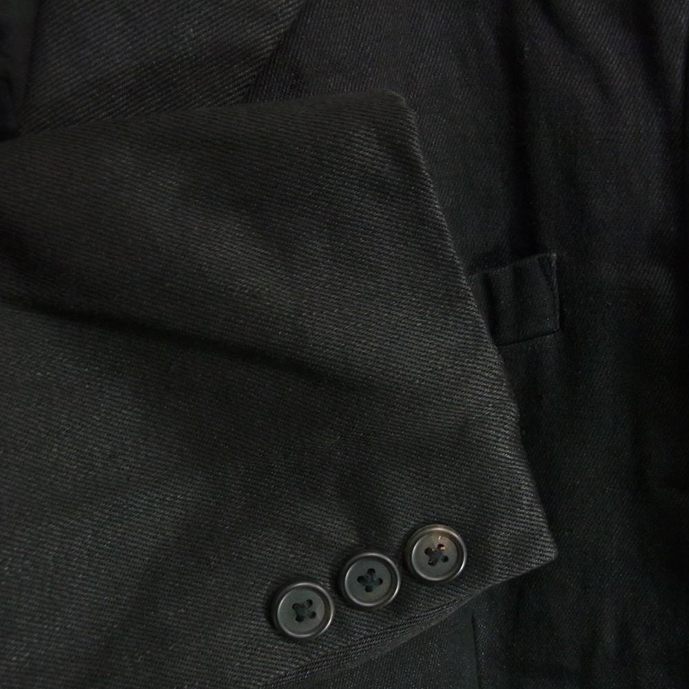 Yohji Yamamoto ヨウジヤマモト Y's for men ワイズフォーメン MT-J05-107 リネンウール 4Bジャケット ブラック系 2【中古】