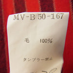 Yohji Yamamoto ヨウジヤマモト Ys for men 赤タグ 赤ラベル MV-B50-167 ウール ストライプ シャツ レッド系 2【中古】