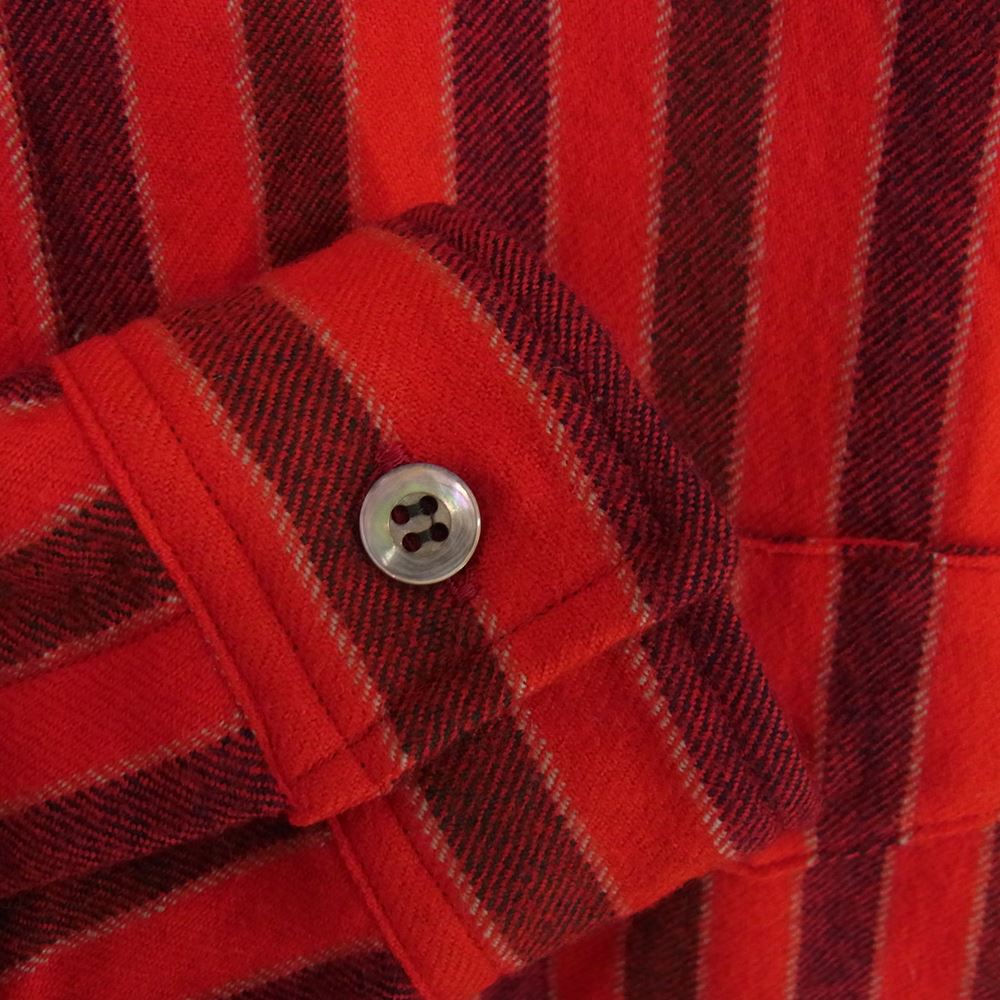 Yohji Yamamoto ヨウジヤマモト 長袖シャツ Ys for men ワイズフォーメン 赤タグ 赤ラベル MM-B50-162 ウール シャツ カーキ系 2
