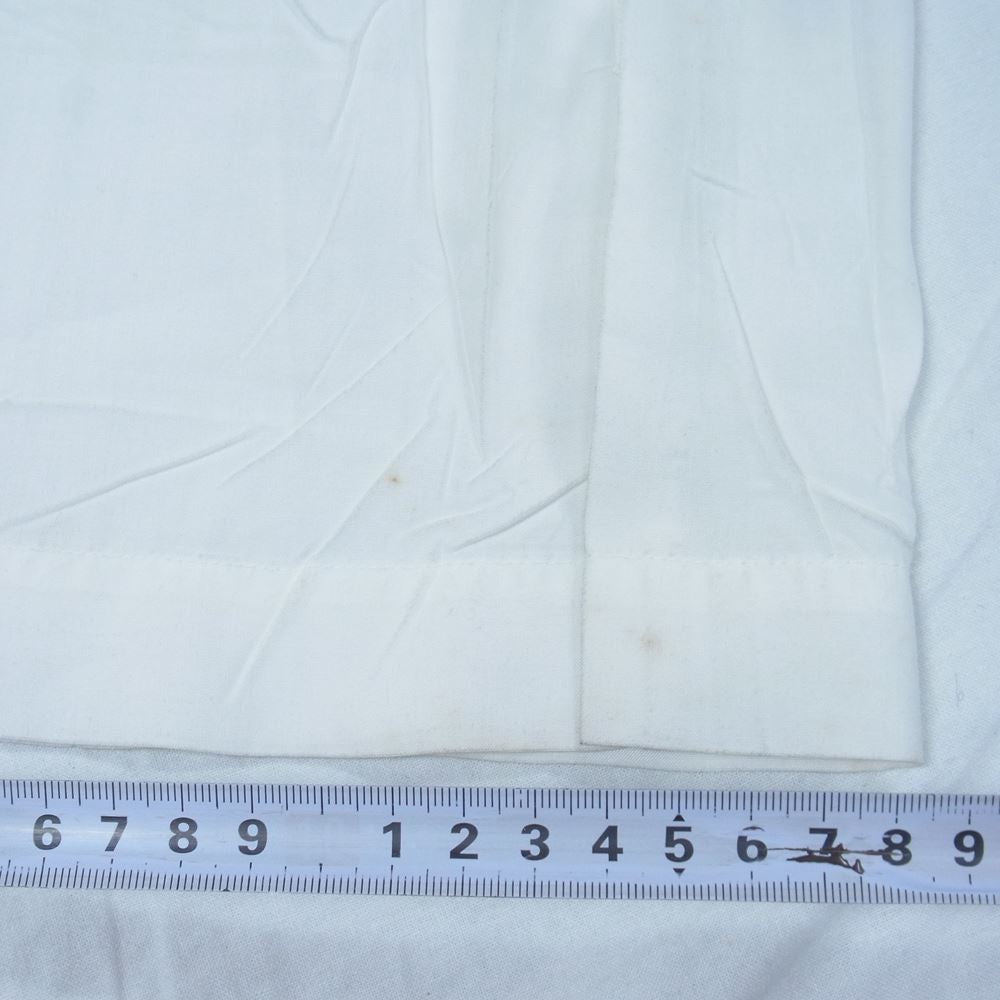 ISSEY MIYAKE イッセイミヤケ ME73-FJ327 MEN メン ノーカラー プリーツ加工 シワ加工 長袖 シャツ ホワイト系 M【中古】