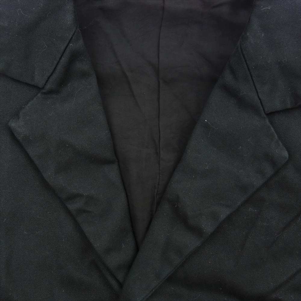 Yohji Yamamoto ヨウジヤマモト Y's for men ワイズフォーメン 赤タグ 赤ラベル MV-J52-077 MV-P54-077 製品染め コットン セットアップ ジャケット パンツ ブラック系 2【中古】