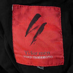 Yohji Yamamoto ヨウジヤマモト Y's for men ワイズフォーメン 赤タグ 赤ラベル MV-J52-077 MV-P54-077 製品染め コットン セットアップ ジャケット パンツ ブラック系 2【中古】
