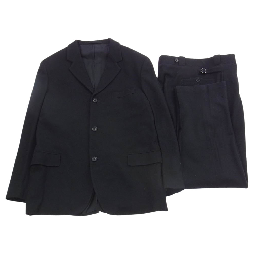Yohji Yamamoto ヨウジヤマモト Ys for men 赤タグ 赤ラベル MV-J52-179 MV-P53-179 ウール セットアップ スーツ ブラック系 2【中古】