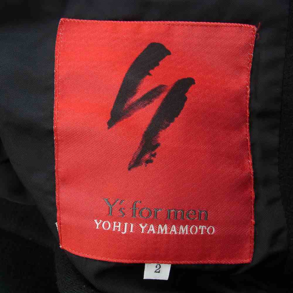 Yohji Yamamoto ヨウジヤマモト Ys for men 赤タグ 赤ラベル MV-J52-179 MV-P53-179 ウール セットアップ スーツ ブラック系 2【中古】