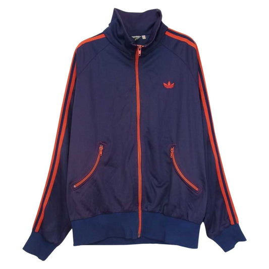 adidas アディダス ヴィンテージ トラック ジャケット ジャージ  ネイビー系 50【中古】