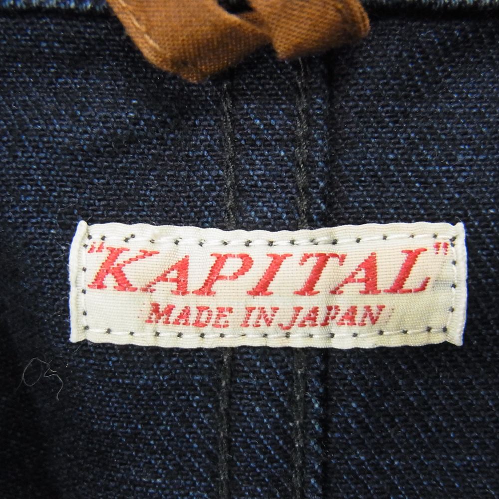 KAPITAL キャピタル EK-523 リンゴマン カバーオール デニム ジャケット インディゴブルー系 S【中古】