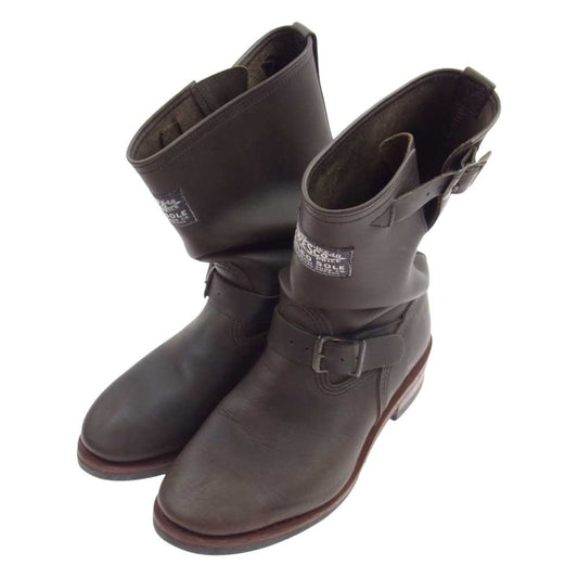 WESCO ウエスコ CHARC1939 100周年 BOSS  NAILED SOLE エンジニア ブーツ チャコールドマーネ 炭黒 ブラウン系 10.5【中古】