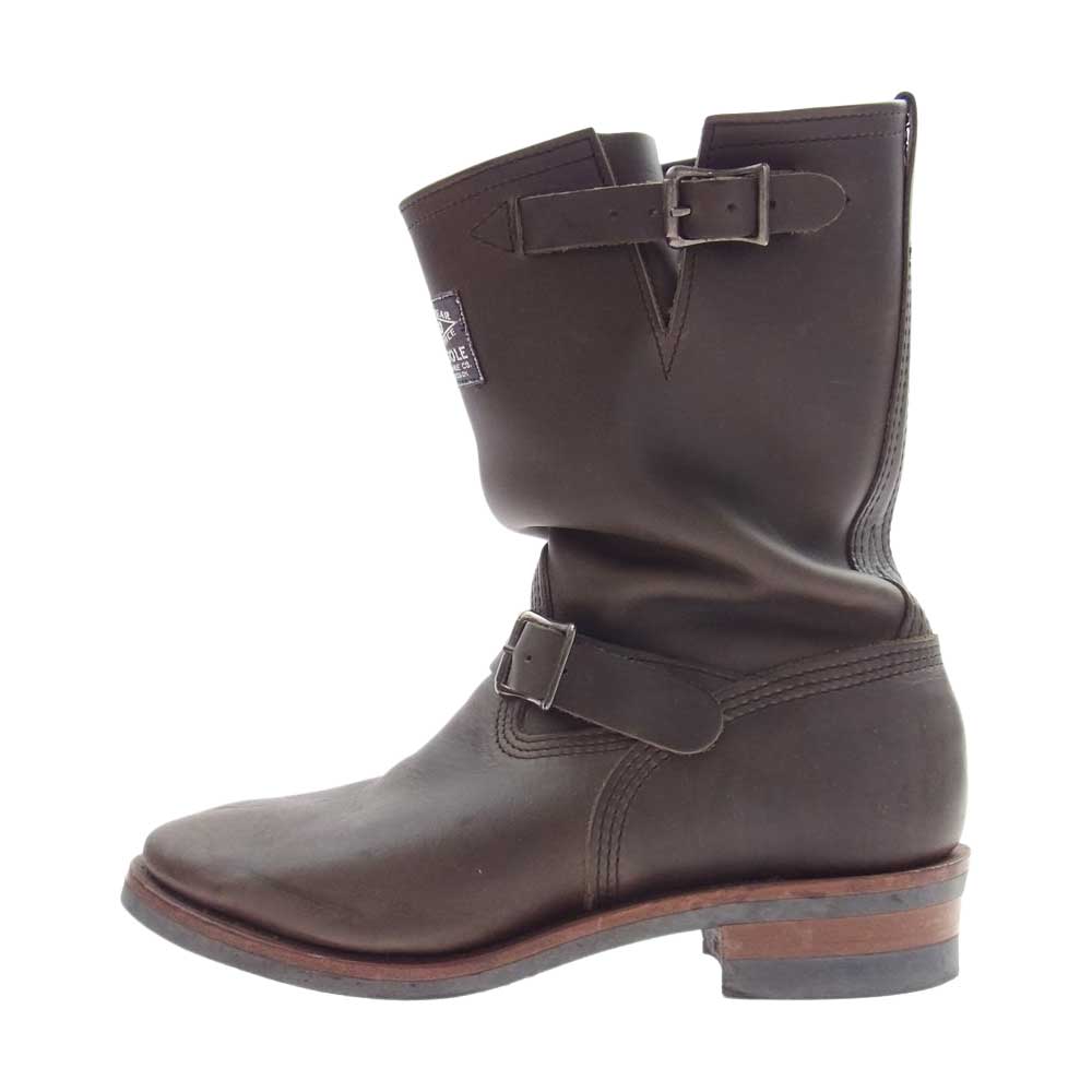 WESCO ウエスコ CHARC1939 100周年 BOSS  NAILED SOLE エンジニア ブーツ チャコールドマーネ 炭黒 ブラウン系 10.5【中古】