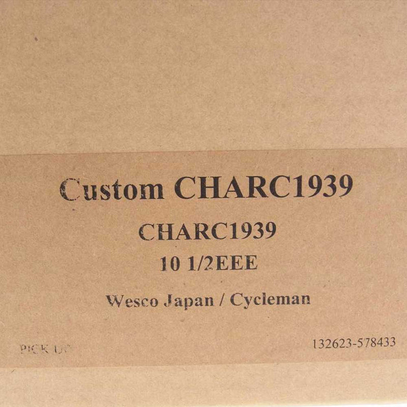 WESCO ウエスコ CHARC1939 100周年 BOSS  NAILED SOLE エンジニア ブーツ チャコールドマーネ 炭黒 ブラウン系 10.5【中古】