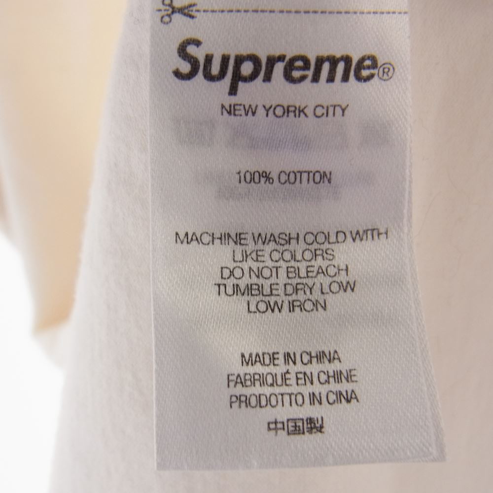 Supreme シュプリーム 21AW  Gonz Nametag S/S Tee ゴンズ ネーム タグ付き クルーネック Tシャツ オフホワイト系 M【中古】