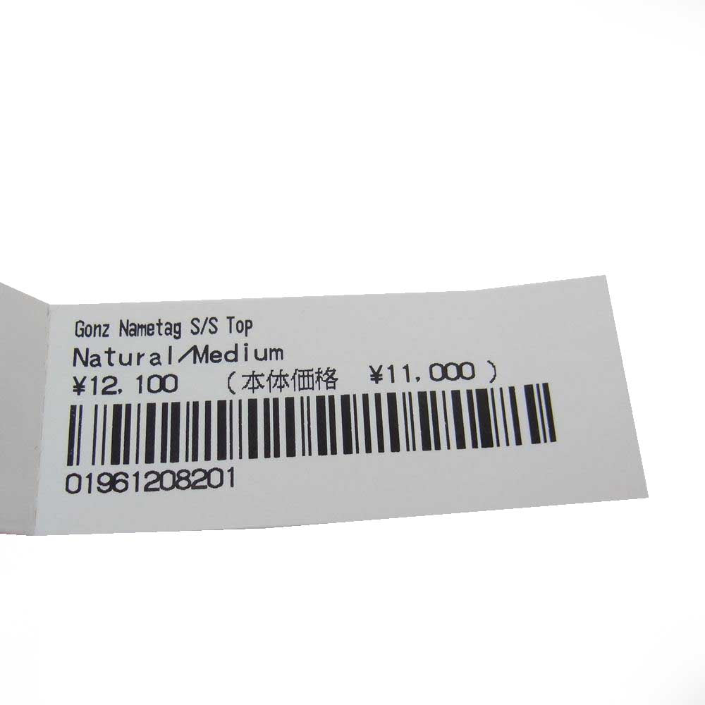 Supreme シュプリーム 21AW  Gonz Nametag S/S Tee ゴンズ ネーム タグ付き クルーネック Tシャツ オフホワイト系 M【中古】