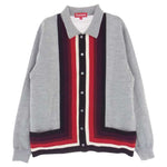 Supreme シュプリーム 19SS  Corner Stripe Polo Sweater カーディガン マルチカラー系 S【中古】