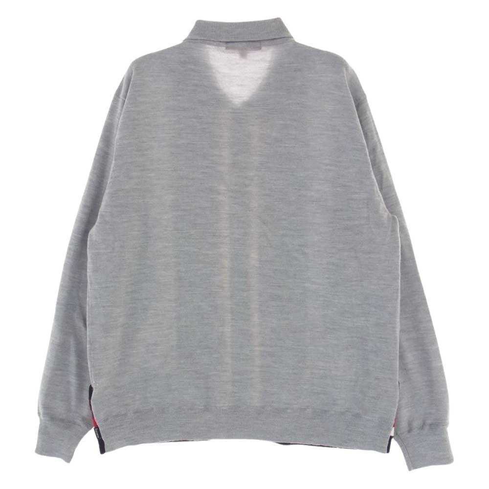 Supreme シュプリーム 19SS  Corner Stripe Polo Sweater カーディガン マルチカラー系 S【中古】