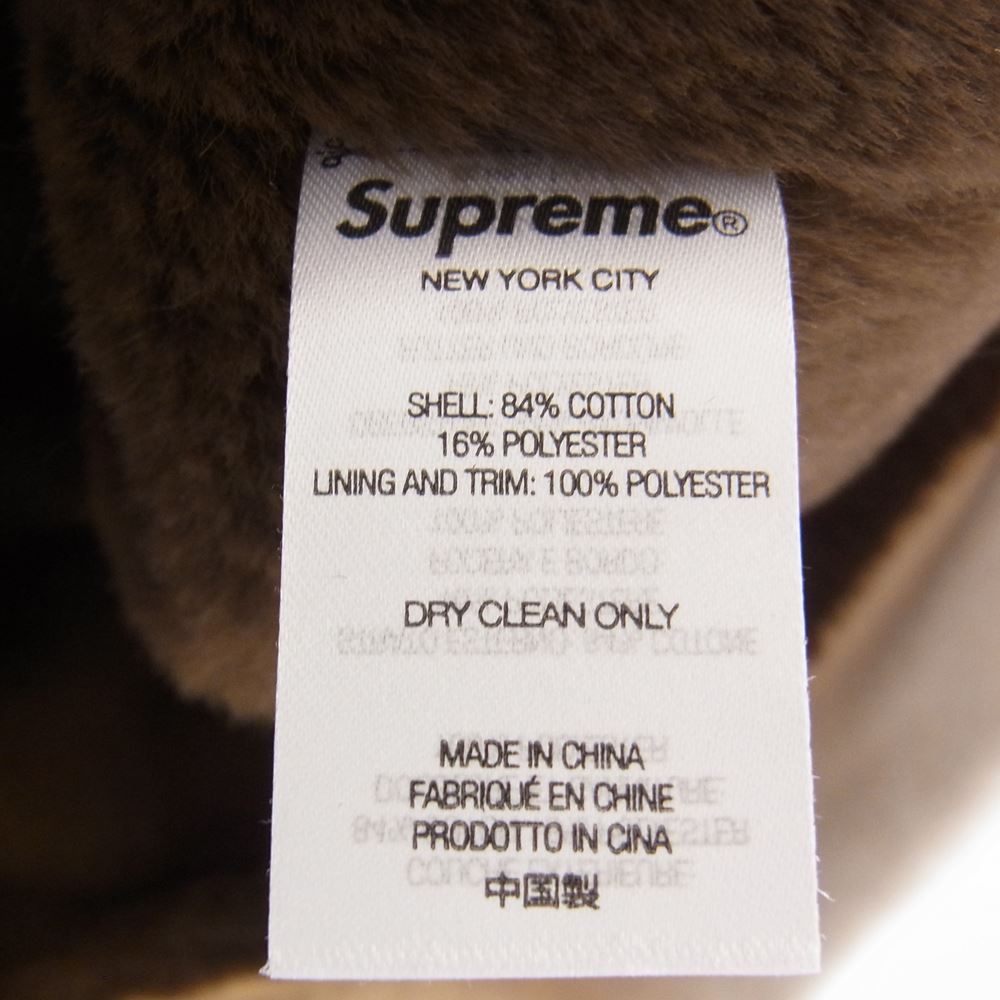 Supreme シュプリーム 22AW Faux Fur Lined Zip Up Hooded Sweatshirt ジップ アップ スウェット パーカー  オフホワイト系 M【美品】【中古】