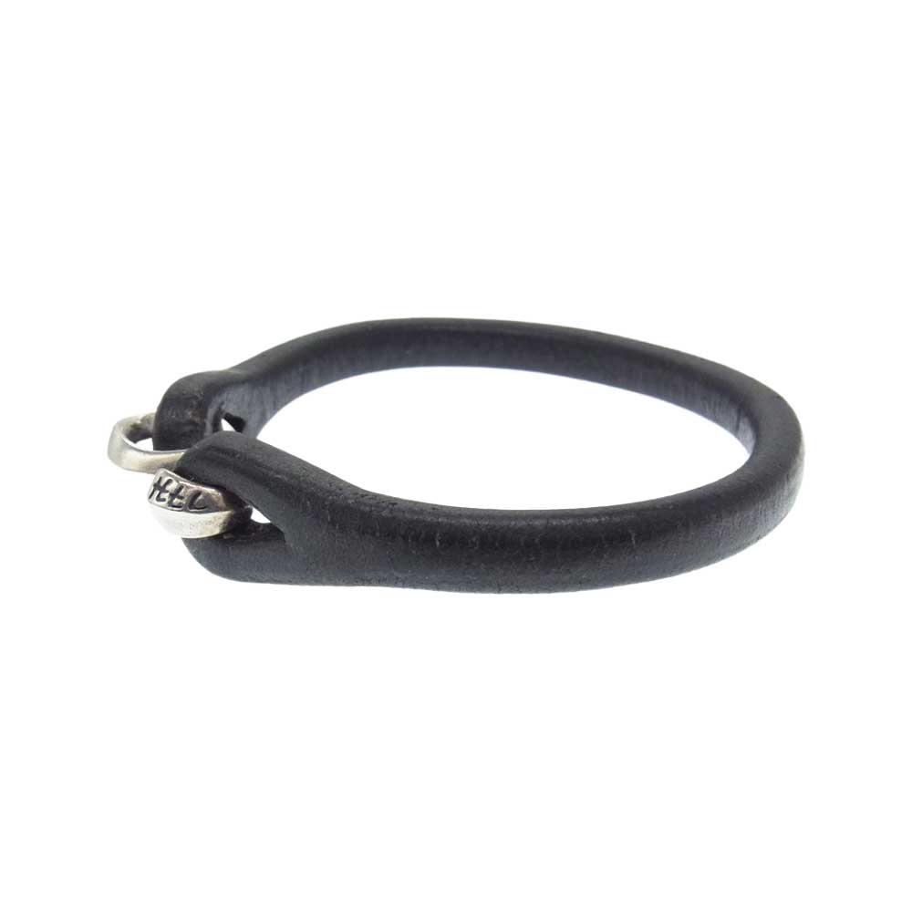 THE FLAT HEAD ザフラットヘッド シングル レザー ブレスレット ブラック系 シルバー系【中古】