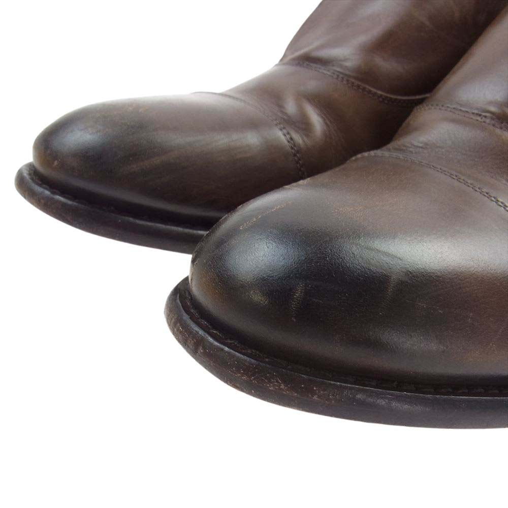 Brooks Brothers ブルックスブラザーズ イタリア製 1ストラップ ストレートチップ レザーシューズ ブラウン系 US9【中古】