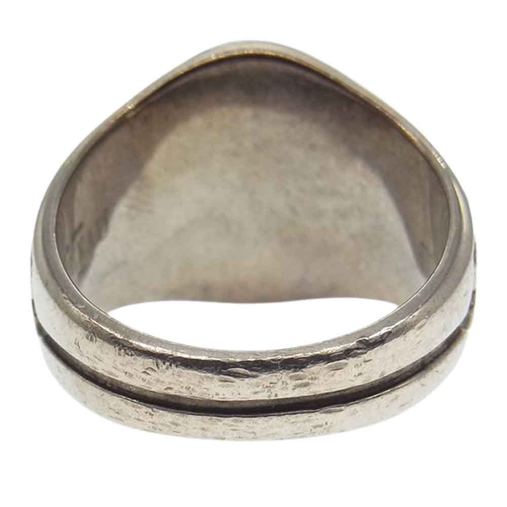 THE FLAT HEAD ザフラットヘッド カレッジ リング シルバー系 19号【中古】