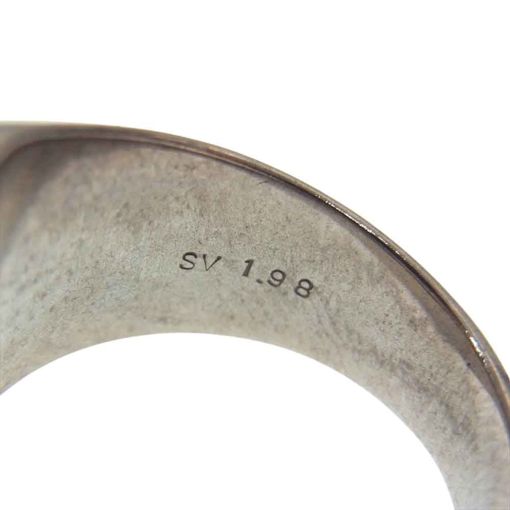 THE FLAT HEAD ザフラットヘッド カレッジ リング シルバー系 19号【中古】