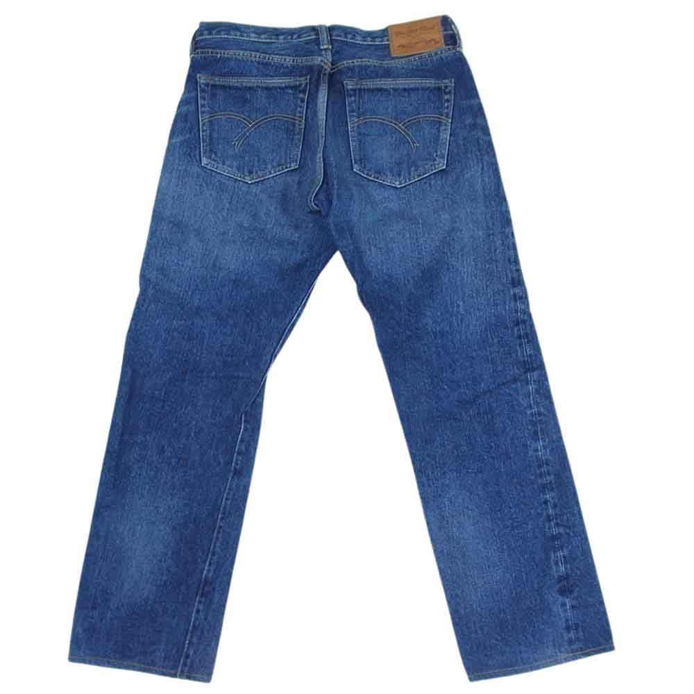 THE FLAT HEAD ザフラットヘッド 3009R テーパード ストレート ジーンズ リメイク加工 デニム パンツ インディゴブルー系 33【中古】