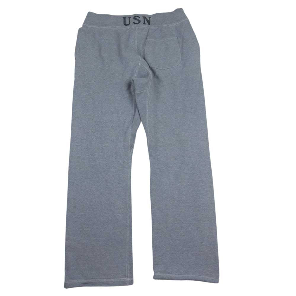The REAL McCOY'S ザリアルマッコイズ USN SWEATPANTS USN ミリタリー スウェット パンツ グレー系 M【中古】