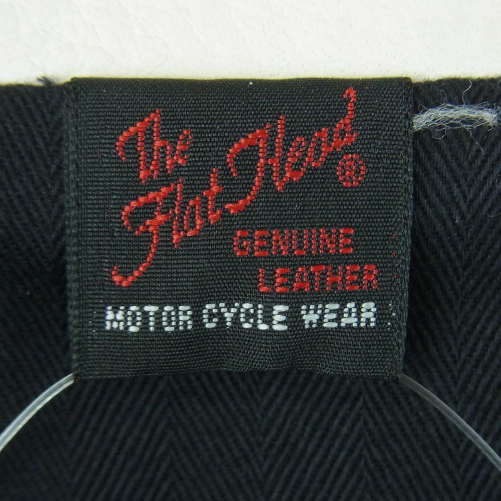 THE FLAT HEAD ザフラットヘッド ディアスキン フルジップ レザー シャツ ジャケット 日本製 ホワイト系 38【中古】