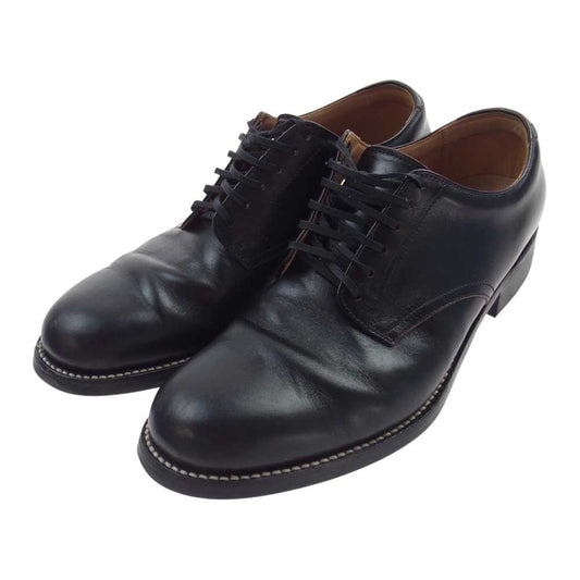 THE FLAT HEAD ザフラットヘッド ホースハイド サービスマン シューズ ブラック系 US9【中古】