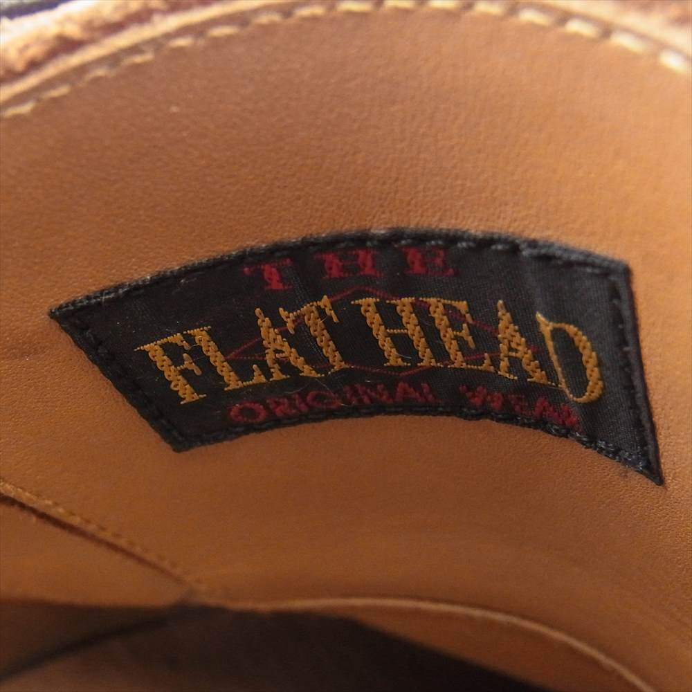 THE FLAT HEAD ザフラットヘッド ホースハイド サービスマン シューズ ブラック系 US9【中古】
