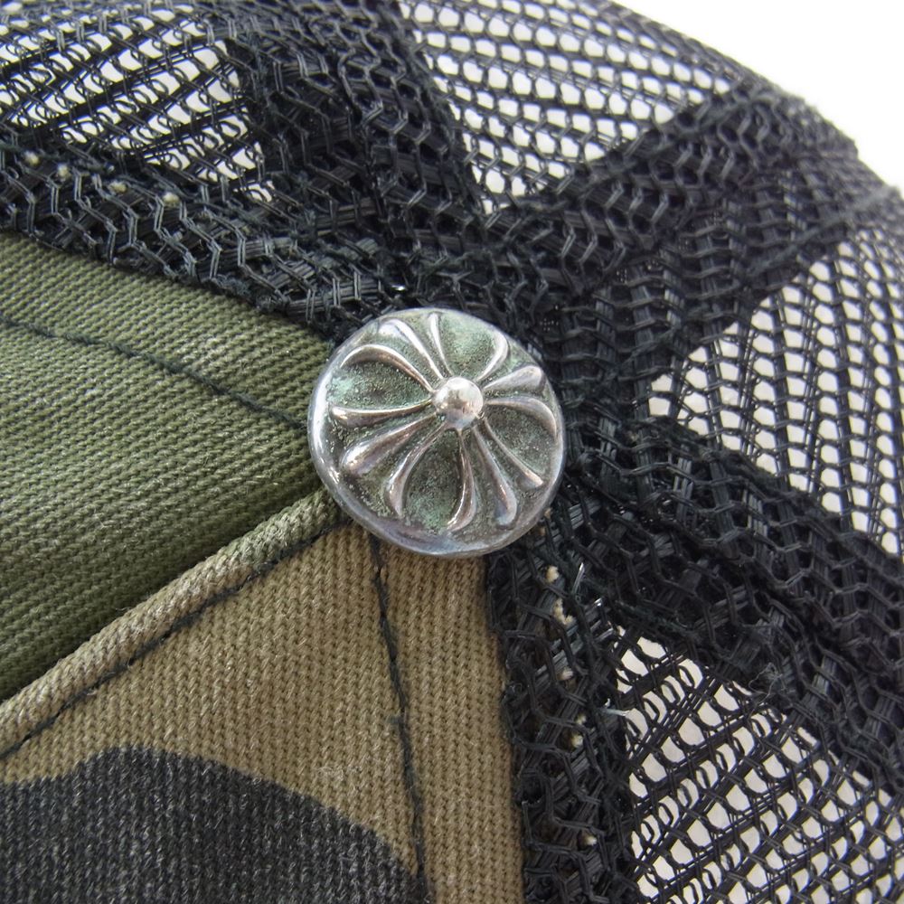 CHROME HEARTS クロムハーツ（原本無） TRUCKER CAP CAMO トラッカーキャップ カモフラ カーキ系【中古】