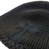 CHROME HEARTS クロムハーツ（原本有） クロムハーツジャパン国内正規品 BEANIE CRS STN クロスパッチ コットン ビーニー ダークブラウン系【中古】