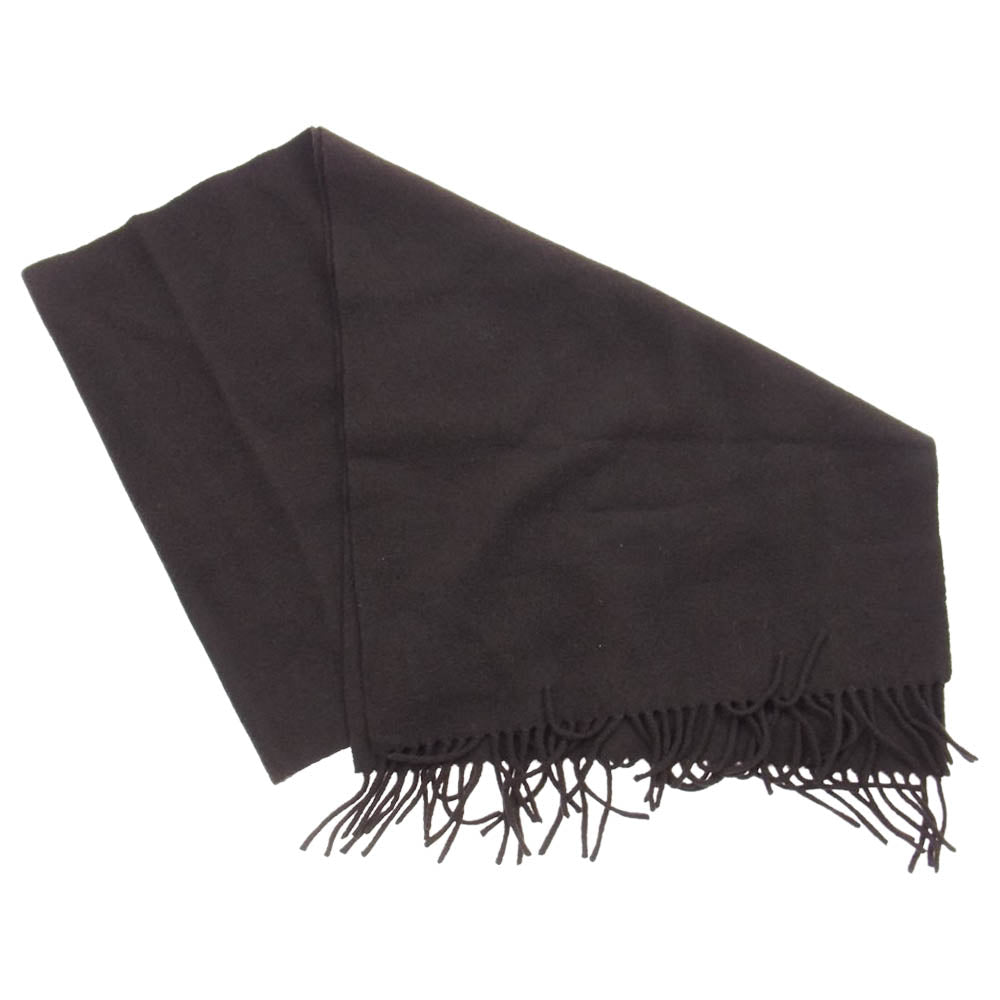 Dunhill ダンヒル カシミア マフラー ダークブラウン系【中古】