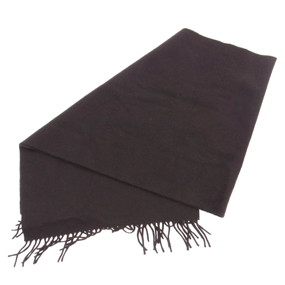 Dunhill ダンヒル カシミア マフラー ダークブラウン系【中古】