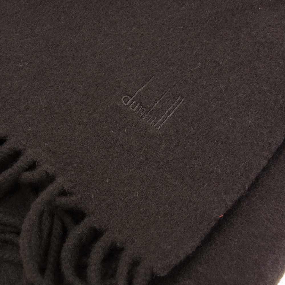 Dunhill ダンヒル カシミア マフラー ダークブラウン系【中古】