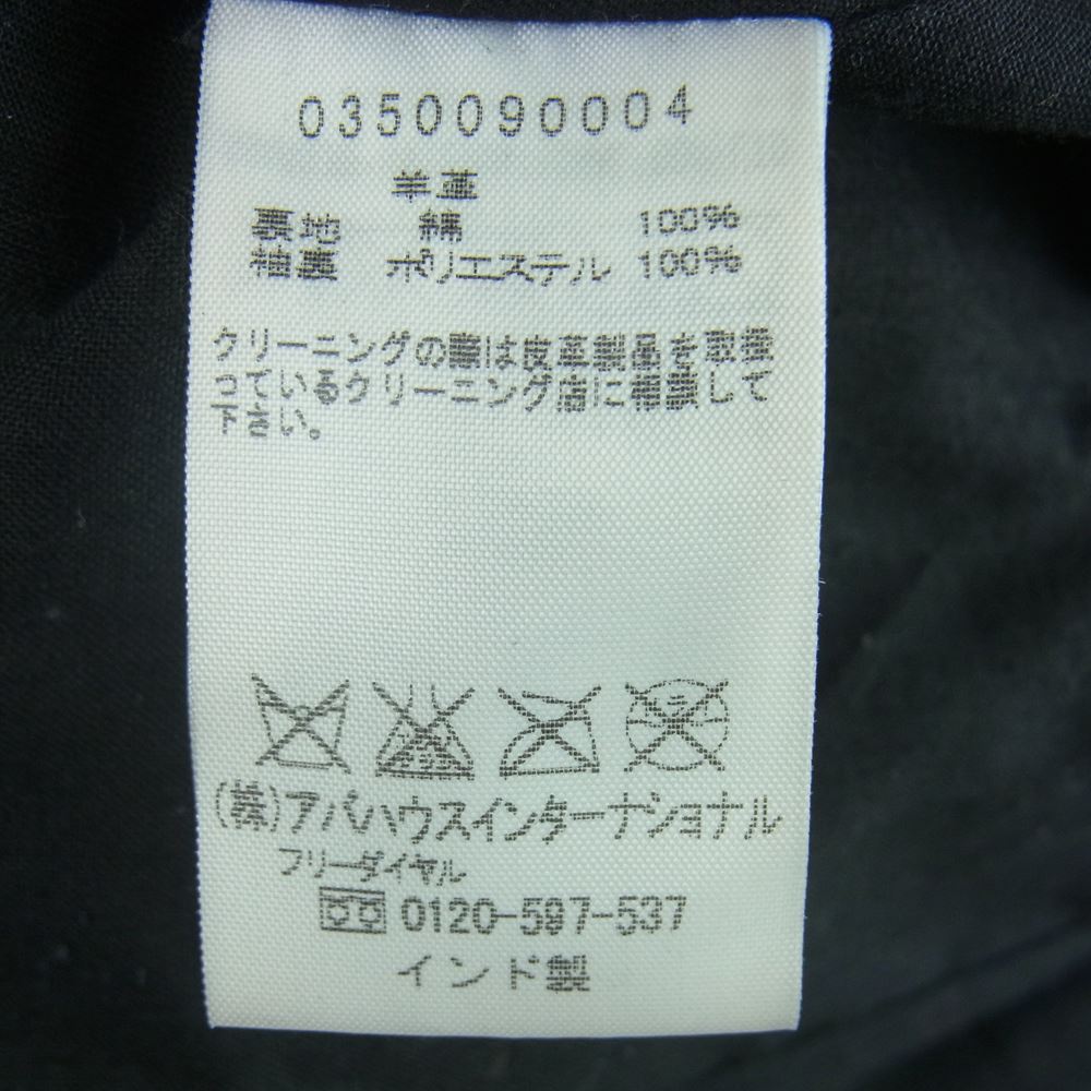 DESIGNWORKS デザインワークス 350090004 ラムレザー シングル スナップボタン レザー ジャケット ブラック系 46【中古】