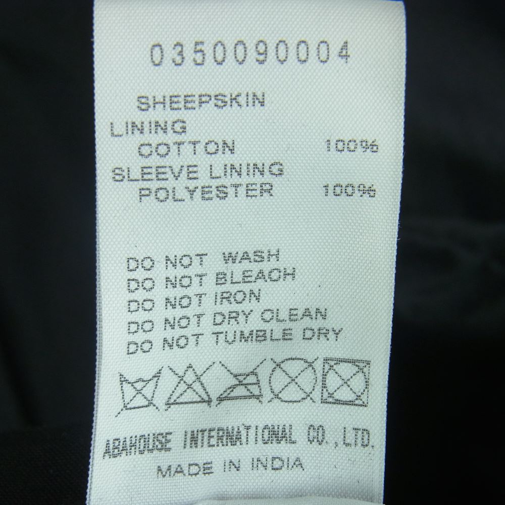 DESIGNWORKS デザインワークス 350090004 ラムレザー シングル スナップボタン レザー ジャケット ブラック系 46【中古】