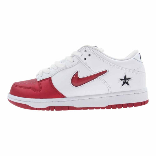 Supreme シュプリーム CK3480-600 NIKE SB SB DUNK LOW OG QS ローカット スニーカー ホワイト系 レッド系  27.0cm【新古品】【未使用】【中古】