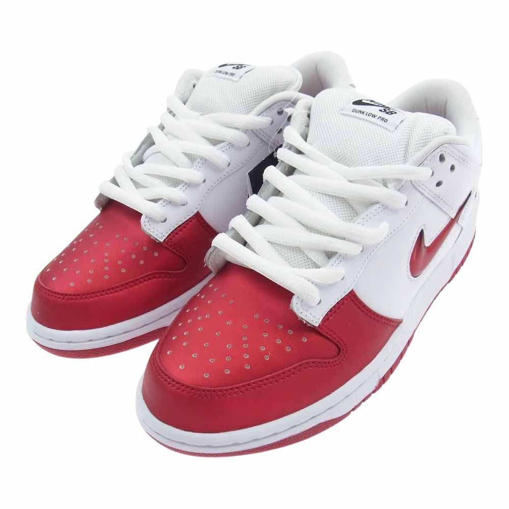 Supreme シュプリーム CK3480-600 NIKE SB SB DUNK LOW OG QS ローカット スニーカー ホワイト系 レッド系  27.0cm【新古品】【未使用】【中古】
