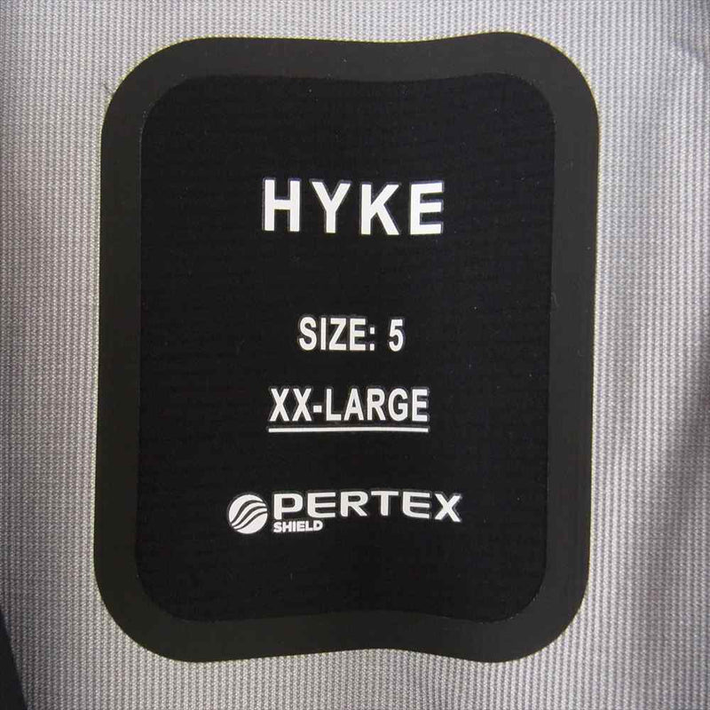 HYKE ハイク 22SS 221-17324 020 PERTEX SHOP COAT パーテックス ショップ コート ブラック系 XXL【中古】
