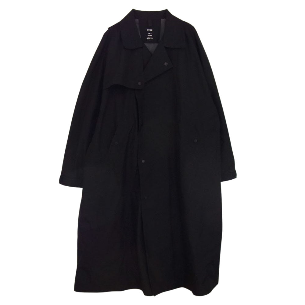 HYKE ハイク 22SS  221-17323 044 PERTEX TRENCH COAT パーテックス トレンチコート ブラック系 5【中古】
