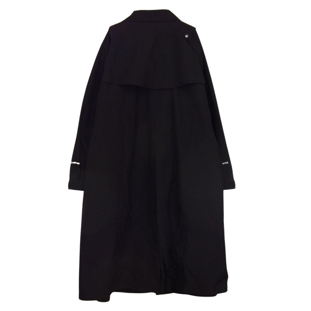 HYKE ハイク 22SS  221-17323 044 PERTEX TRENCH COAT パーテックス トレンチコート ブラック系 5【中古】