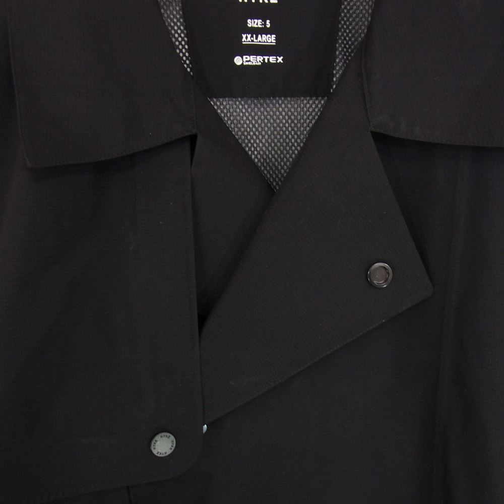 HYKE ハイク 22SS  221-17323 044 PERTEX TRENCH COAT パーテックス トレンチコート ブラック系 5【中古】