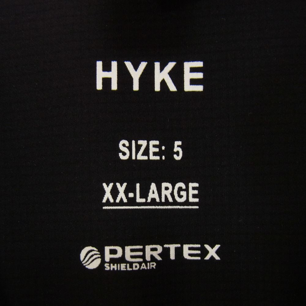 HYKE ハイク 22SS  221-17323 044 PERTEX TRENCH COAT パーテックス トレンチコート ブラック系 5