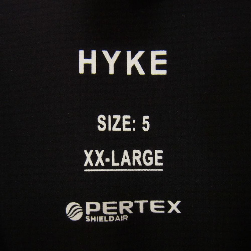 HYKE ハイク 22SS  221-17323 044 PERTEX TRENCH COAT パーテックス トレンチコート ブラック系 5【中古】
