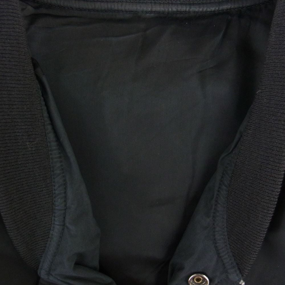 Rick Owens リックオウエンス 15AW RU15F7796-MU 国内正規品 FAUN FLIGHT BOMBER MA-1 中綿 フライト ボンバー ジャケット ロングブルゾン ブラック系 38【中古】