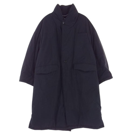 MAISON MARGIELA メゾンマルジェラ 22AW S51AA0323 S49986 ①⑩ライン 四つタグ PADDED リサイクルナイロン 中綿 インサレーション パデッド スタンドカラー コート ブラック系 36【美品】【中古】