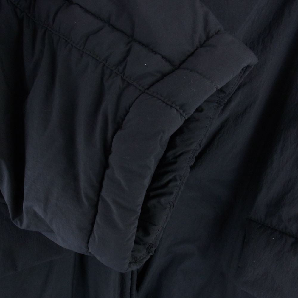 MAISON MARGIELA メゾンマルジェラ 22AW S51AA0323 S49986 ①⑩ライン 四つタグ PADDED リサイクルナイロン 中綿 インサレーション パデッド スタンドカラー コート ブラック系 36【美品】【中古】