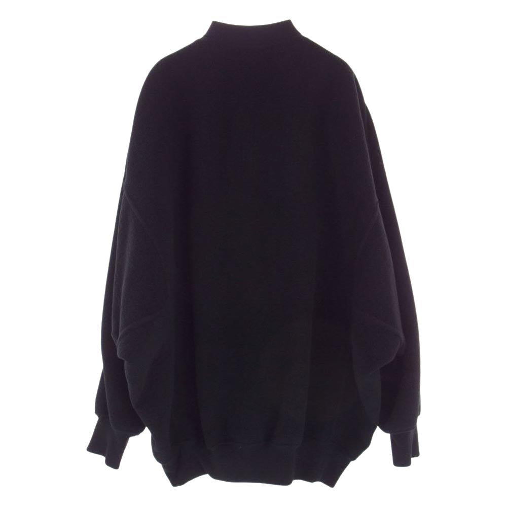 Rick Owens リックオウエンス 22AW RU02B2795-DD STROBE JUMBO PETER JKT IN DUST DOUBLE CASHMERE カシミヤ100％ ストロボ ピーター MA-1 ロングブルゾン ブラック系 36(US)【美品】【中古】