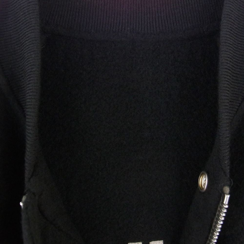 Rick Owens リックオウエンス 22AW RU02B2795-DD STROBE JUMBO PETER JKT IN DUST DOUBLE CASHMERE カシミヤ100％ ストロボ ピーター MA-1 ロングブルゾン ブラック系 36(US)【美品】【中古】