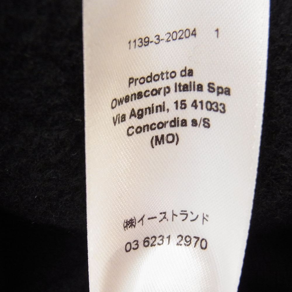 Rick Owens リックオウエンス 22AW RU02B2795-DD STROBE JUMBO PETER JKT IN DUST DOUBLE CASHMERE カシミヤ100％ ストロボ ピーター MA-1 ロングブルゾン ブラック系 36(US)【美品】【中古】